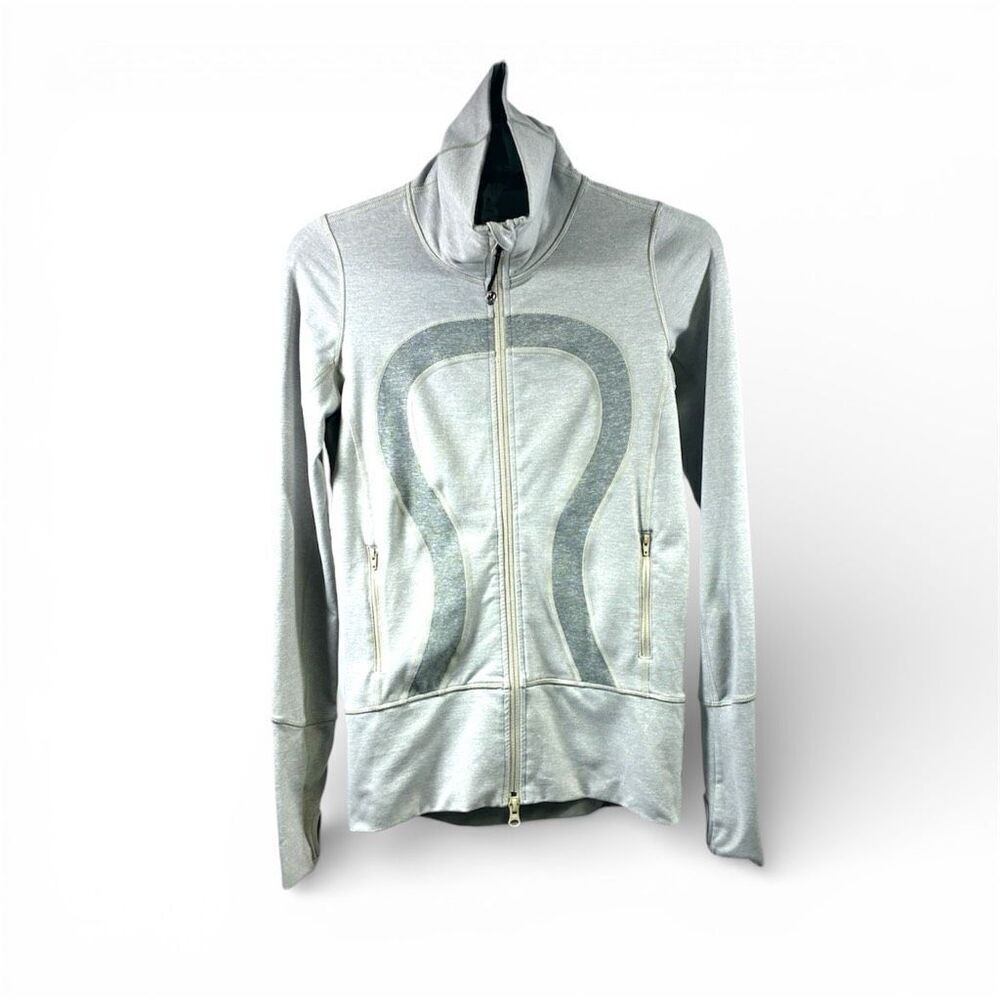 Lululemon Stride Brushed Jacket in Heather Gray Size 2